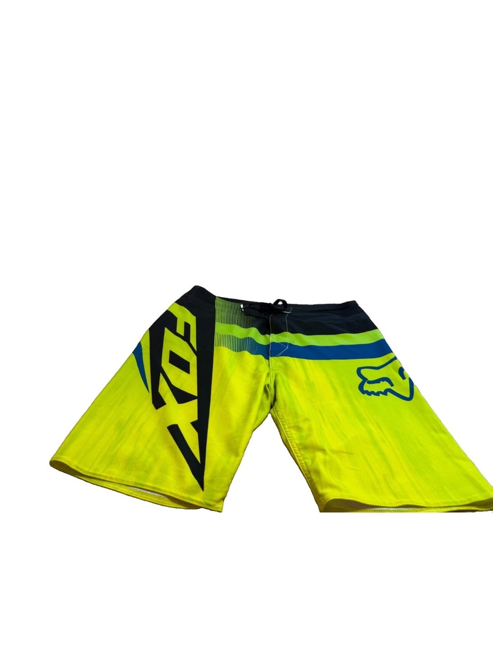 Bruce Irons Fox Racing Mens Neon Yellow Board Shorts! 32x11